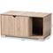 Show in main carousel: Baxton Studio Elie 2-Door Cat Litter Box Cover House, Oak slide 9 of 10