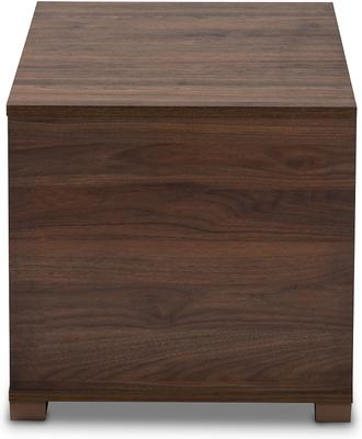 Show full view: Baxton Studio Elie 2-Door Cat Litter Box Cover House, Walnut slide 6 of 10