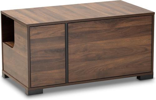 Show full view: Baxton Studio Vere 2-Door Cat Litter Box Cover House slide 3 of 9