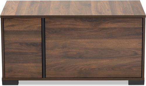 Show full view: Baxton Studio Vere 2-Door Cat Litter Box Cover House slide 5 of 9