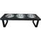 Show in main carousel: Bearwood Essentials Farmhouse 3-Bowl Elevated Dog Feeder, Ebony, Medium slide 1 of 10