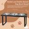 Show in main carousel: Bearwood Essentials Farmhouse 3-Bowl Elevated Dog Feeder, Ebony, Medium slide 7 of 10