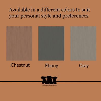 Show full view: Bearwood Essentials Farmhouse 3-Bowl Elevated Dog Feeder, Ebony, Medium slide 9 of 10