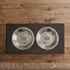 Bearwood Essentials Farmhouse Elevated Dog Feeder, Ebony/White, Small slide 2 of 7