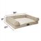 Show in main carousel: Beautyrest Luxe Lounger Cat & Dog Bed, Tan, Large slide 3 of 7