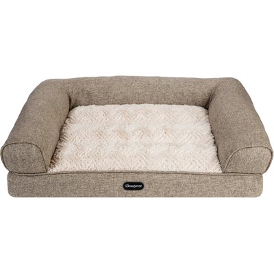 Beautyrest Beautyrest Luxe Lounger Cat & Dog Bed, Tan, X-Large
