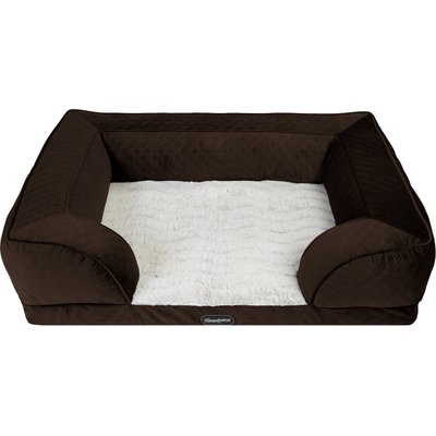 Beautyrest Beautyrest Supreme Comfort Couch Dog & Cat Bed, Brown, Large
