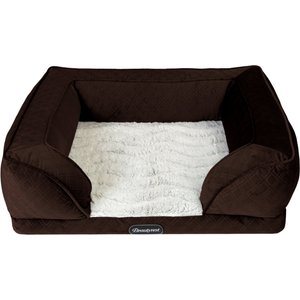 Beautyrest Supreme Comfort Couch Dog & Cat Bed, Brown, Medium