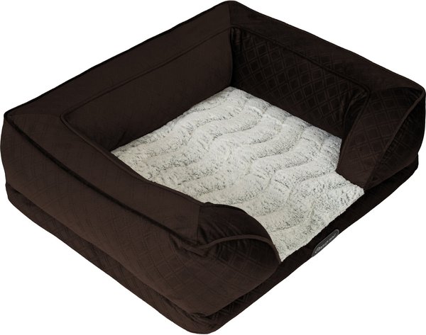 Show full view: Beautyrest Supreme Comfort Couch Dog & Cat Bed, Brown, Medium slide 2 of 5