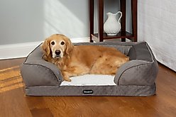 Beautyrest Supreme Comfort Couch Dog & Cat Bed, Gray, Large