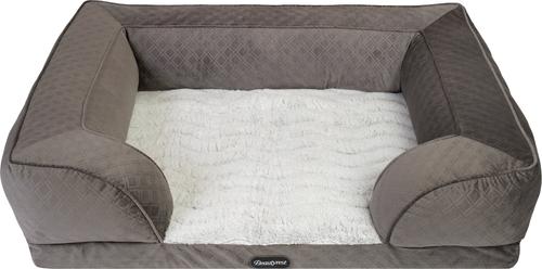 Show full view: Beautyrest Supreme Comfort Couch Dog & Cat Bed, Gray, Large slide 3 of 8