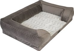 Beautyrest Supreme Comfort Couch Dog & Cat Bed, Gray, X-Large slide 2 of 5