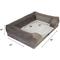 Show in main carousel: Beautyrest Supreme Comfort Couch Dog & Cat Bed, Gray, X-Large slide 3 of 6