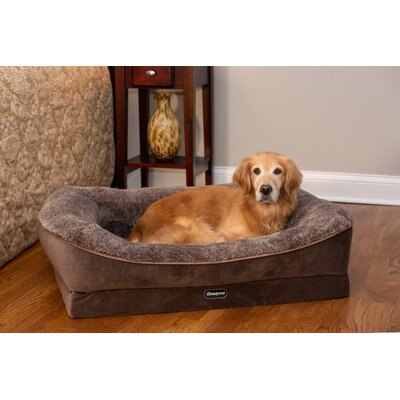 Beautyrest Beautyrest Ultra Plush Cuddler Dog & Cat Bed, Brown, Large