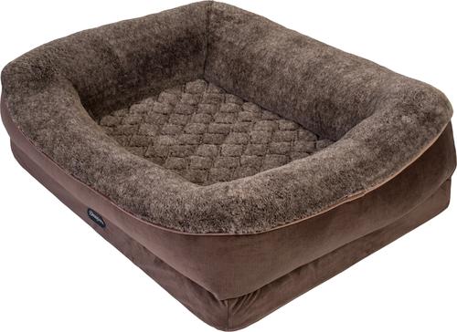 Show full view: Beautyrest Ultra Plush Cuddler Dog & Cat Bed, Brown, Large slide 3 of 7