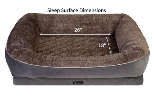 Show full view: Beautyrest Ultra Plush Cuddler Dog & Cat Bed, Brown, Large slide 5 of 7
