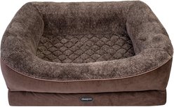 Beautyrest Ultra Plush Cuddler Dog & Cat Bed, Brown, Medium