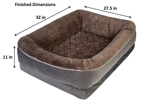 Show full view: Beautyrest Ultra Plush Cuddler Dog & Cat Bed, Brown, Medium slide 4 of 6