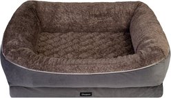 Beautyrest Ultra Plush Cuddler Dog & Cat Bed, Gray, Medium