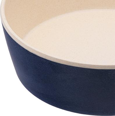 Show full view: Beco Pets Classic Bamboo Food & Water Dog Bowl, Midnight Blue, Small slide 2 of 6