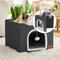 Show in main carousel: Bedsure Cat Cave with Fluffy Ball & Scratch Pad Plush Sherpa Foldable Cat House, Single, Dark Grey slide 5 of 7