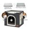 Show in main carousel: Bedsure Cat Cave with Fluffy Ball & Scratch Pad Plush Sherpa Foldable Cat House, Single, Dark Grey slide 4 of 7