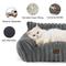 Show in main carousel: Bedsure Corduroy Fleece Dog Sofa Bed with Removable Cover, Warm Grey, Medium slide 5 of 8