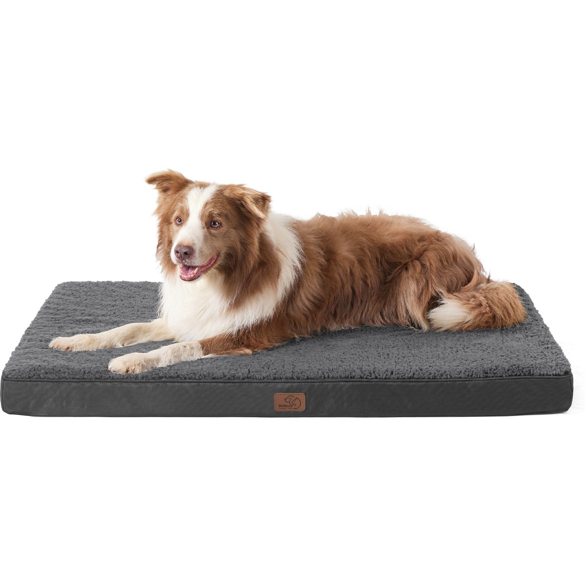 Bedsure Orthopedic Waterproof Dog & Cat Bed, Dark Grey, X-Large Crate