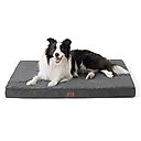 Bedsure Orthopedic Waterproof Dog & Cat Bed with Sherpa & Oxford Fabric Removable Cover, Dark Grey, X-Large