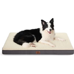 Bedsure Orthopedic Waterproof Dog & Cat Bed, Grey, X-Large Crate