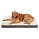 Bedsure Orthopedic Waterproof Dog & Cat Bed with Sherpa & Oxford Fabric Removable Cover, Grey, X-Large