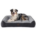 Bedsure SupportMax Orthopedic Removable Cover Dog Sofa Bed, Grey, X-Large