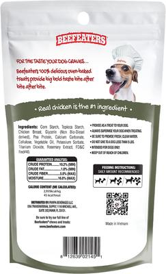 Show full view: Beefeaters Chicken Mini Knotted Rawhide Free Bone Dog Treat, 2.32-oz bag, case of 12 slide 3 of 3