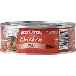 Beefeaters Chicken Pate Wet Cat Food, 3-oz can, case of 24
