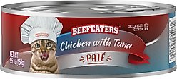 Beefeaters Chicken Tuna Pate Wet Cat Food, 5.5-oz can, case of 24