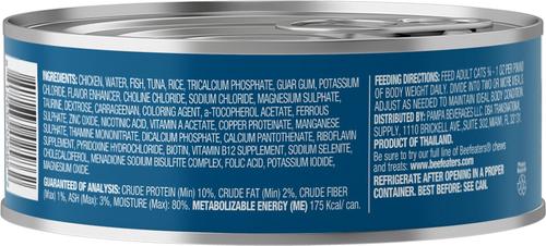 Show full view: Beefeaters Chicken Tuna Pate Wet Cat Food, 5.5-oz can, case of 24 slide 3 of 5