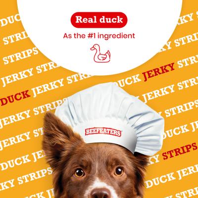 Show full view: Beefeaters Duck Strips Jerky Dog Treats, 8-oz bag slide 5 of 9