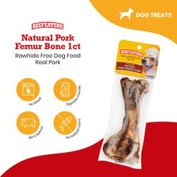 Beefeaters Natural Pork Femur Dog Bone slide 2 of 7