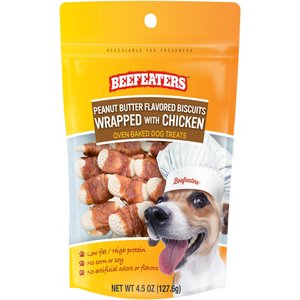 Beefeaters Chicken Tenders Sweet Potato Jerky Dog Treat, 4-oz bag