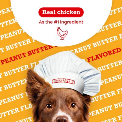 Show full view: Beefeaters Peanut Butter Biscuit Chicken Jerky Dog Treats, 4.5-oz bag slide 5 of 9