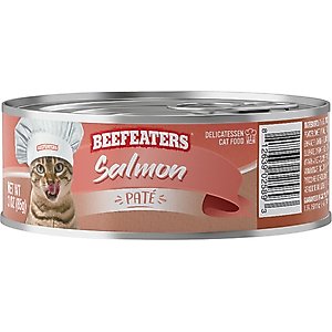 Beefeaters Salmon Pate Wet Cat Food, 3-oz can, case of 24