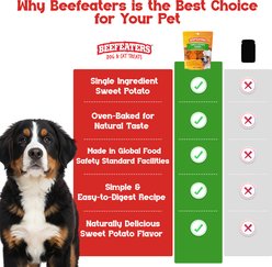Beefeaters Sweet Potato Natural Dog Chew Treats, 12-oz bag slide 2 of 7