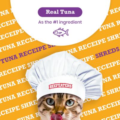 Show full view: Beefeaters Tuna Shreds Dehydrated Cat Treat, 1.41-oz bag, case of 12 slide 5 of 8