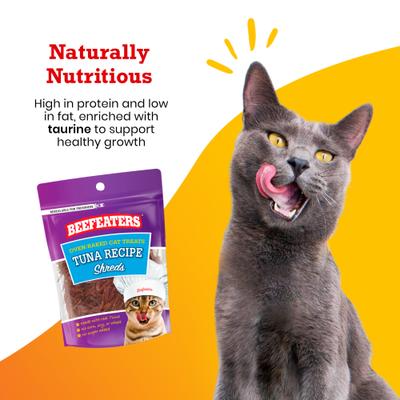 Show full view: Beefeaters Tuna Shreds Dehydrated Cat Treat, 1.41-oz bag, case of 12 slide 4 of 8