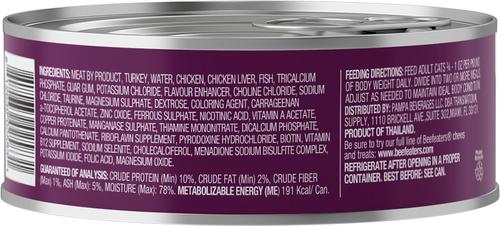 Show full view: Beefeaters Turkey Liver Pate Wet Cat Food, 5.5-oz can, case of 24 slide 3 of 4