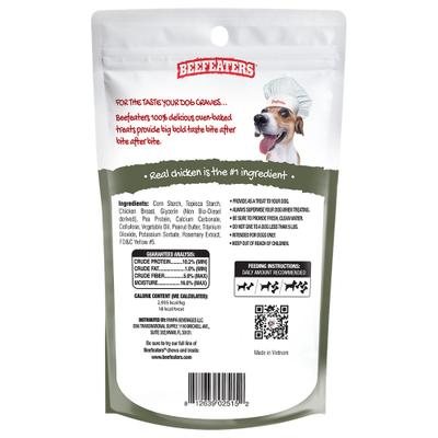 Show full view: Beefeaters Twist Sticks Peanut Butter Rawhide Free Dog Treat, 2.82-oz bag, case of 12 slide 3 of 4