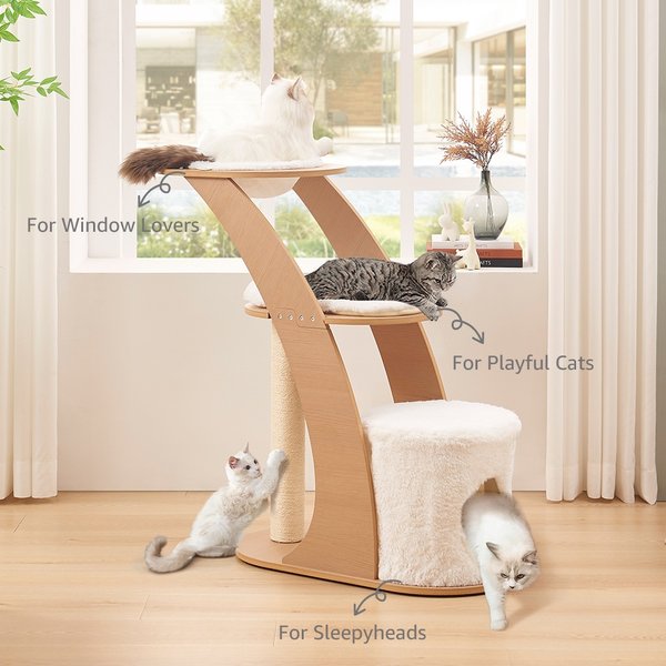 beeNbkks Modern Furniture Style Cat Tree & Condo