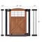Show in main carousel: beeNbkks Wood & Steel Farmhouse Pet Gate, Walnut & Black slide 3 of 7
