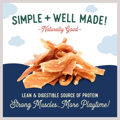 Show full view: Beg & Barker Double Turkey Strips Dog Jerky Treats, 10-oz bag, case of 2 slide 7 of 10