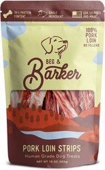 Beg & Barker Pork Loin Strips Dog Jerky Treats, 10-oz bag